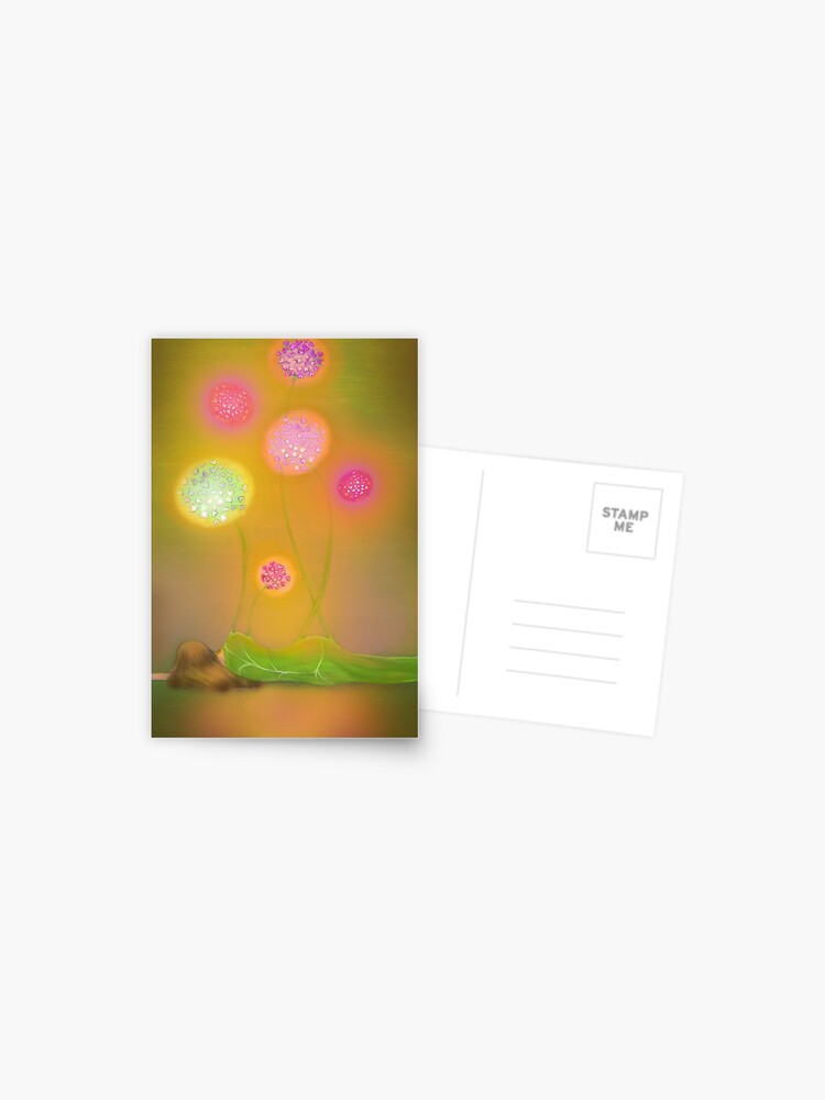 Thumbnail 1 of 2, Postcard, Flowers of light designed and sold by LightPictures.