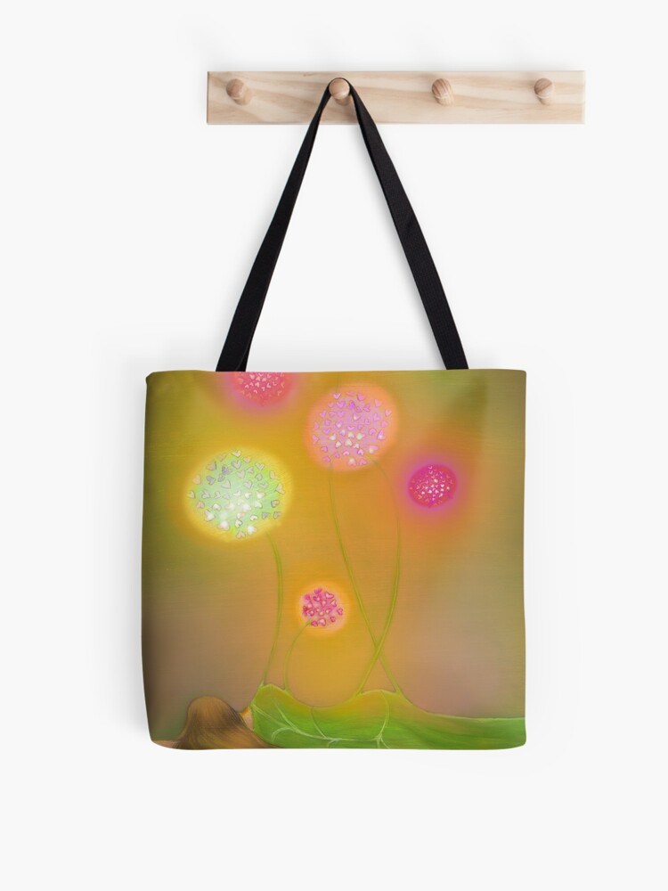 Thumbnail 1 of 2, Tote Bag, Flowers of light designed and sold by LightPictures.
