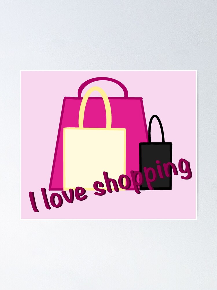 Print Shopping Bags Poster for Sale by brookesamole