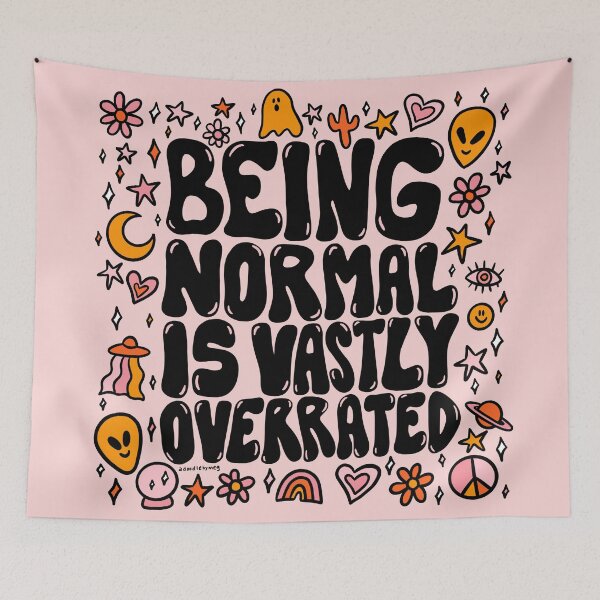Item preview, Being Normal is Vastly Overrated designed and sold by doodlebymeg.