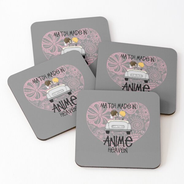 Item preview, Just Married - Match Made in Anime Heaven! (On Grey) designed and sold by epinkb.