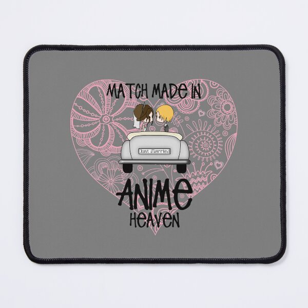 Item preview, Just Married - Match Made in Anime Heaven! (On Grey) designed and sold by epinkb.