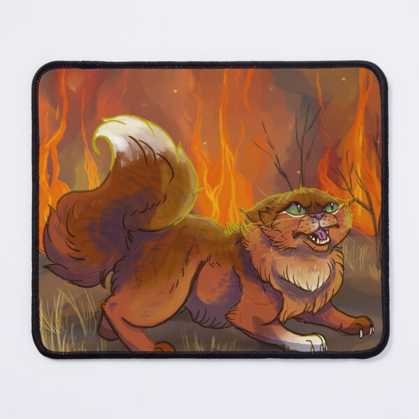 Item preview, Warrior Cats Squirrelflight Fire Scene • Digital Illustration  designed and sold by Kayla Glaser.