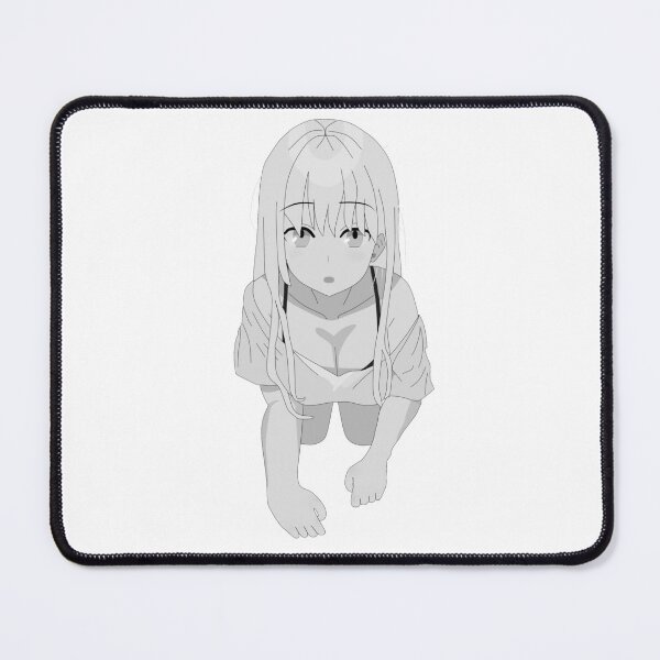 Item preview, Lewd anime girl hentai manga ecchi waifu gray tone designed and sold by ArthurPoe.