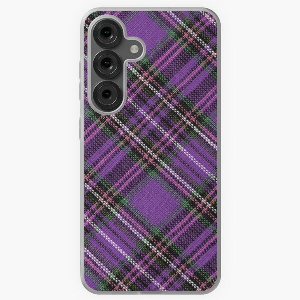 Pretty Purple Plaid Samsung Galaxy Soft Case