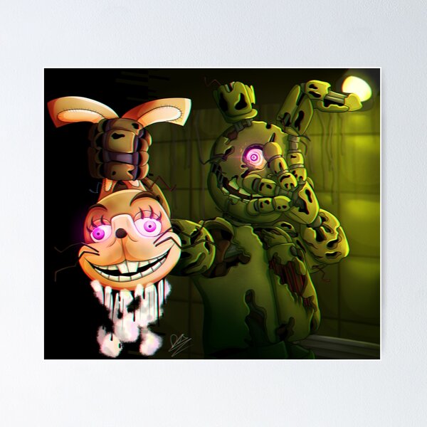 FNAF PRINT Five Nights at Freddys Poster A5 Security Breach Freddy,  Glamrock Freddy, Spring Bonnie, Toy Bonnie, Glitchtrap 