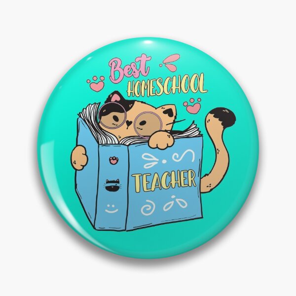 Item preview, Cute Homeschool Teacher Cat Cartoon  designed and sold by MrEddie10.