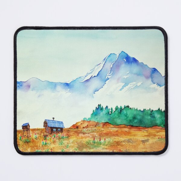Item preview, Cabin in the Mountains designed and sold by AlaskaArtist.