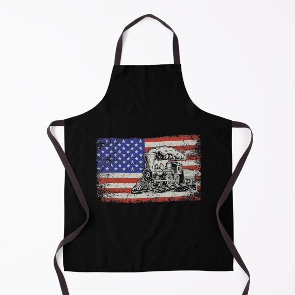 Item preview, American Flag Vintage Train designed and sold by thecooltable.