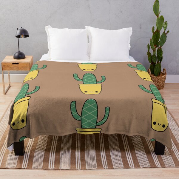 Item preview, Cute Kawaii Cactus In Yellow Pot designed and sold by KawaiiByDice.