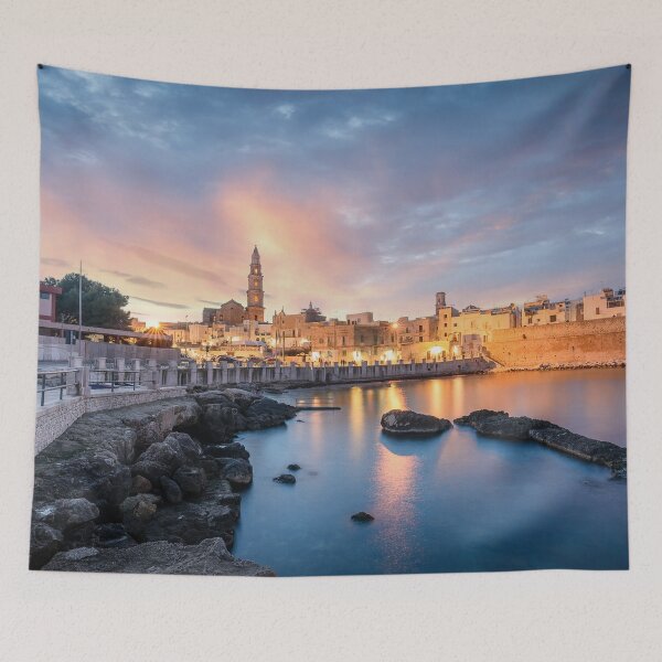 Item preview, Monopoli, Italy at sunset designed and sold by mitzobs.