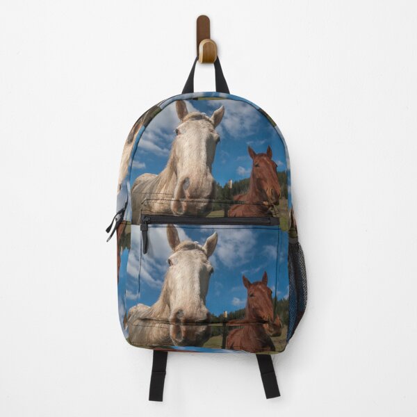 Item preview, Whitish and Chestnut Horses at Barbed wire fence designed and sold by Steven Holt.