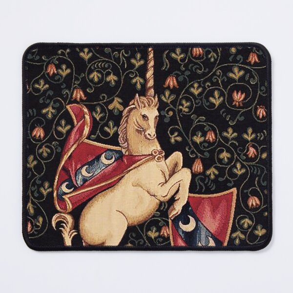 Item preview, Medieval Unicorn Midnight Floral Tapestry designed and sold by Epitome Girl.