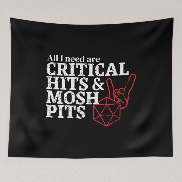 Item preview, DnD Critical Hits and Heavy Metal Mosh Pits designed and sold by DnlDesigns.
