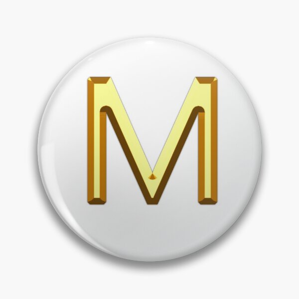 Item preview, Gold Alphabet M designed and sold by If-Art.