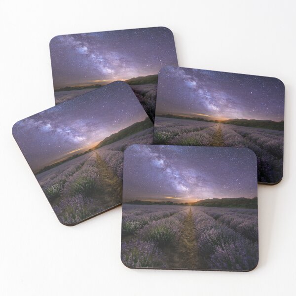 Item preview, Lavender field at night  designed and sold by mitzobs.