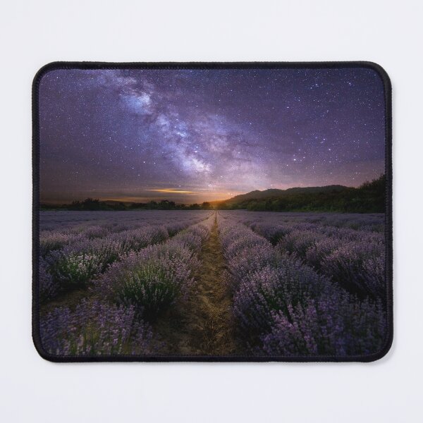 Item preview, Lavender field at night  designed and sold by mitzobs.