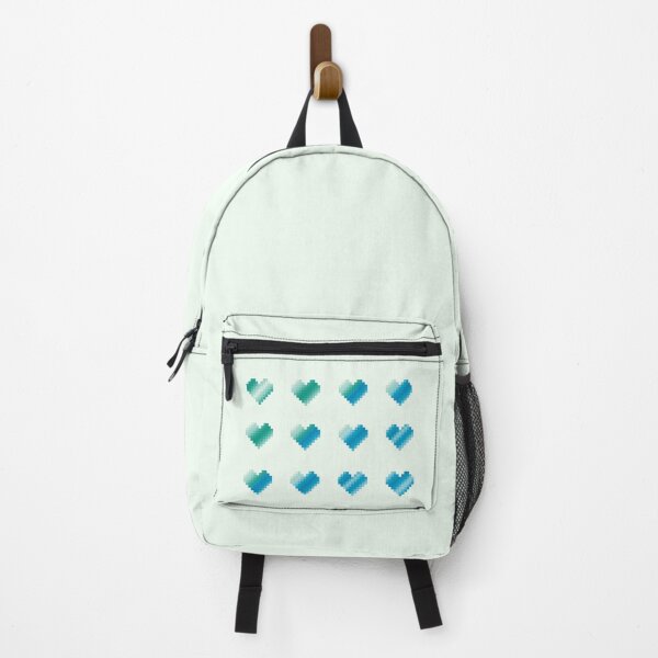 Item preview, 16 blue green pixel hearts designed and sold by greatnorris.