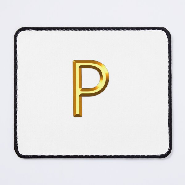 Item preview, Gold Alphabet P designed and sold by If-Art.