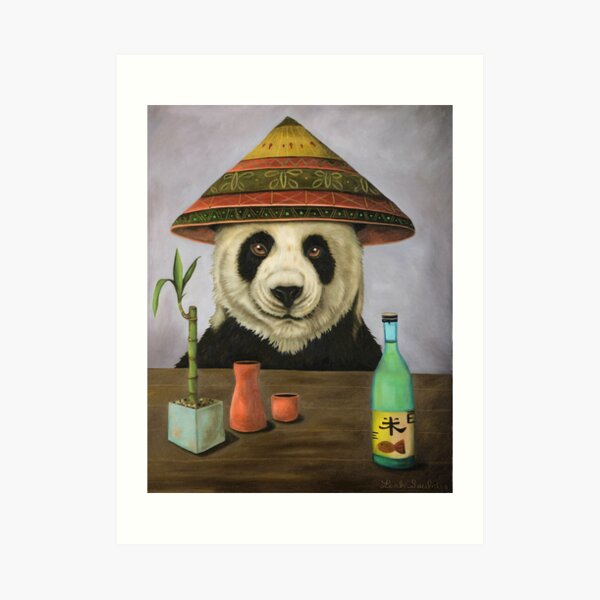 Boozer 4 with Panda Art Print