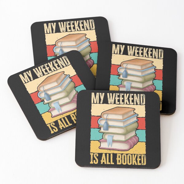 Item preview, My weekend is all booked, Funny book lover, Bookworm Gift Idea designed and sold by AS-Shirts.