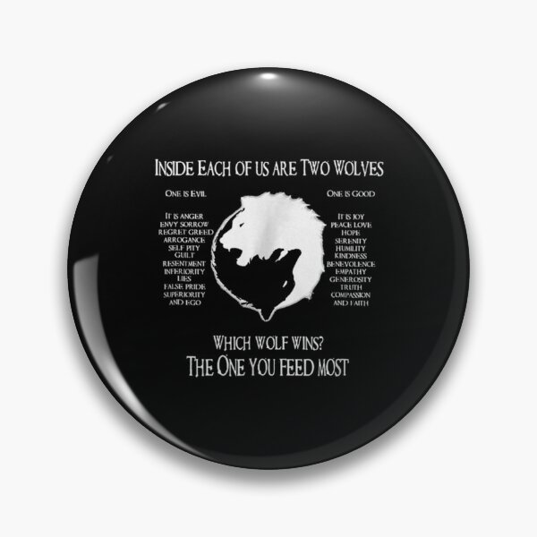 Item preview, Cherokee Wolf! - Inside Each Of Us Are Two Wolves One Classic T-Shirt designed and sold by IrvingKihnMD.