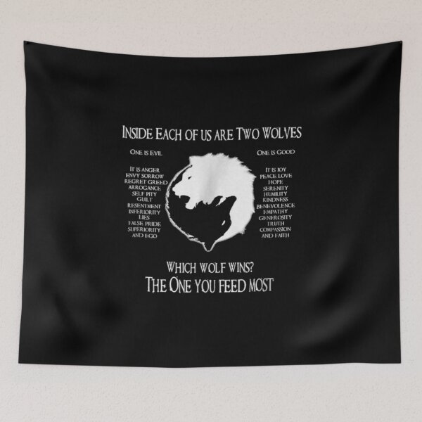 Item preview, Cherokee Wolf! - Inside Each Of Us Are Two Wolves One Classic T-Shirt designed and sold by IrvingKihnMD.