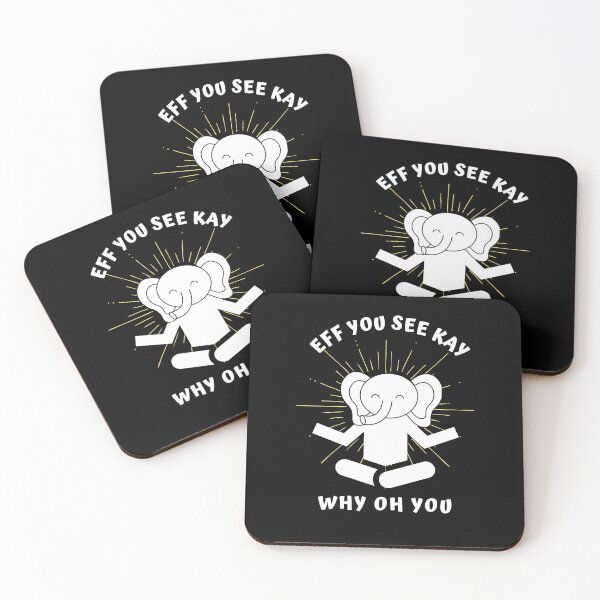 Item preview, Eff You See Kay Why Oh You Elephant blue designed and sold by Vimbuy.