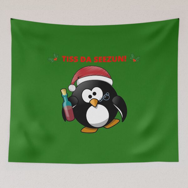 Item preview, Christmas Drunk Penguin designed and sold by JoesCornerStore.