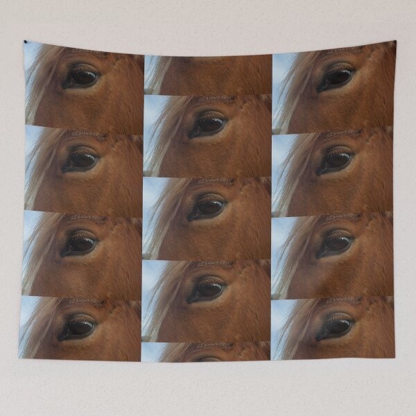 Item preview, Intimate closeup of lovely chestnut horse's eye and forelock designed and sold by Steven Holt.