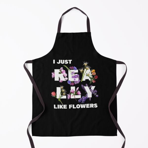 Item preview, I just really like flowers - In Full Bloom - Floral Typography designed and sold by DandelionSeeds.