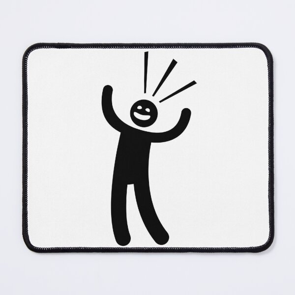 Item preview, Happy Cheerful Delighted Man - Person Stickman - Black Version designed and sold by Stickman--.