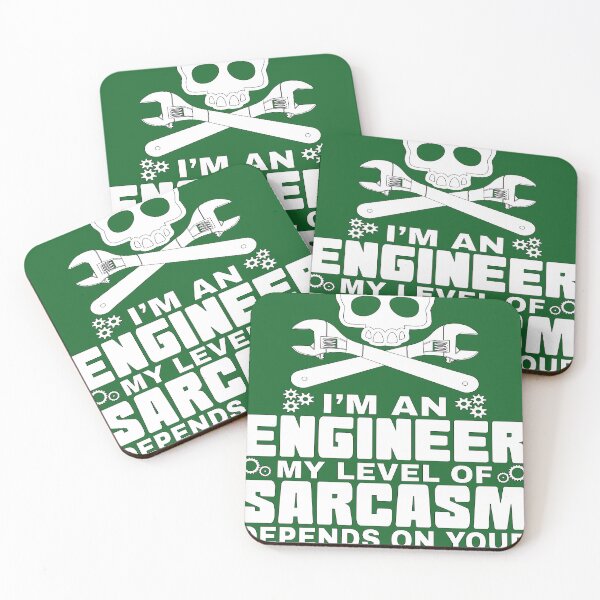 Item preview, I'm an Engineer My Level Of Sarcasm Depends On Your Stupidity designed and sold by Nadeengift.