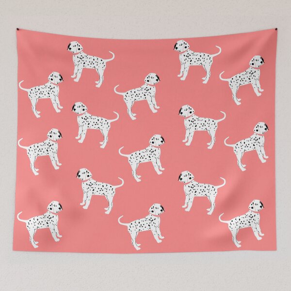 Item preview, Dalmatian joyful cute dogs  with pink background designed and sold by Saba-Red-Ideas.