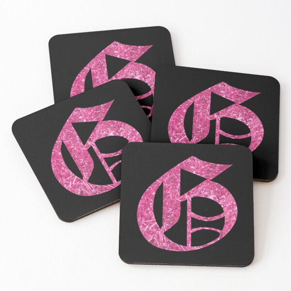 Item preview, The Letter G - Capital Pink Glitter Gothic designed and sold by TheLykosApparel.