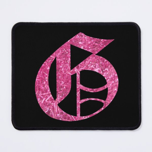 Item preview, The Letter G - Capital Pink Glitter Gothic designed and sold by TheLykosApparel.