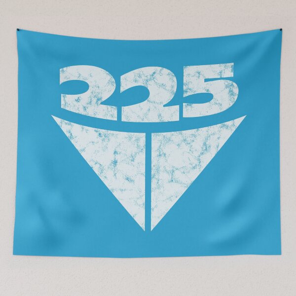 Item preview, 225 Aussie Valiant Badge (White on Blue - Worn) designed and sold by Justin Ellis.