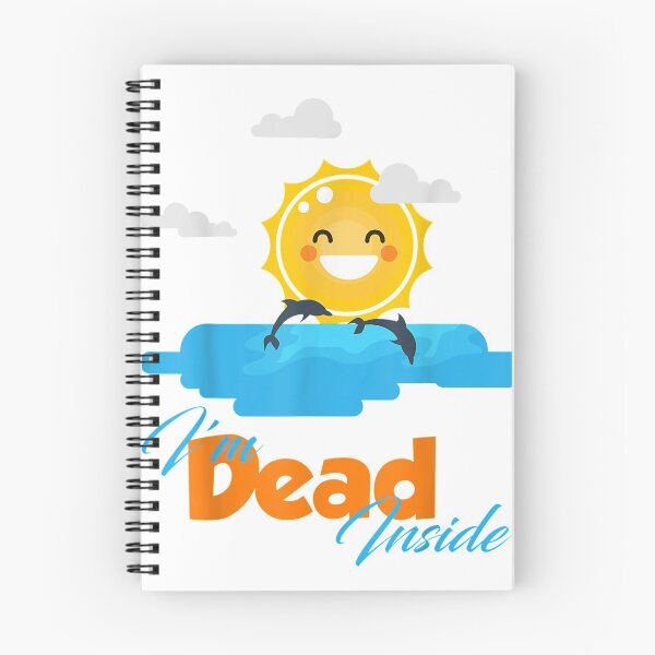 Item preview, Dead Inside Funny Saying Dolphin And Sunshine T-Shirt T-Shirt designed and sold by ArmbruYohann.