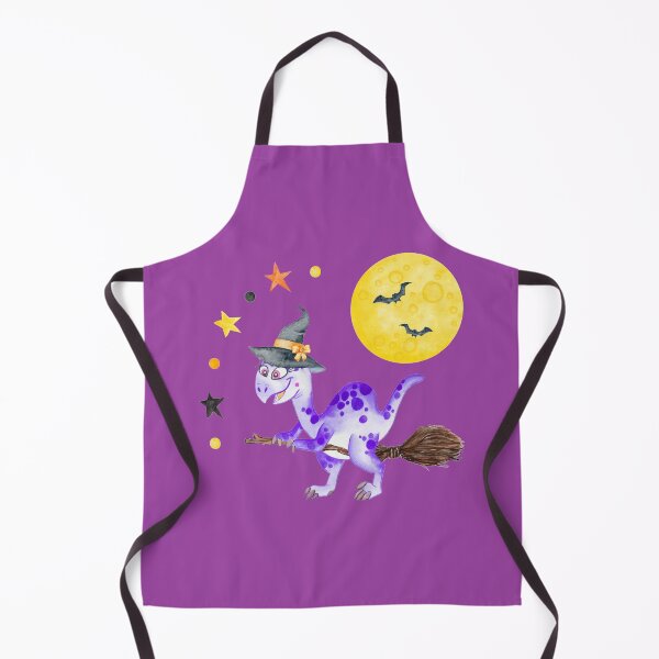 Item preview, Watercolor Halloween Dinosaur Witch In Space designed and sold by thecooltable.