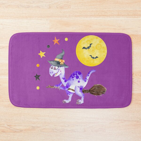 Item preview, Watercolor Halloween Dinosaur Witch In Space designed and sold by thecooltable.