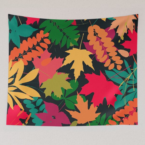 Item preview, Autumn Leaves Detail Pattern multicolor designed and sold by cutecrazytshirt.