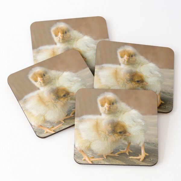Item preview, Two Cute Baby Chicks golden polish chickens designed and sold by Steven Holt.