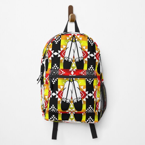 Item preview, Black Double Feather Native Print designed and sold by JMWCD.