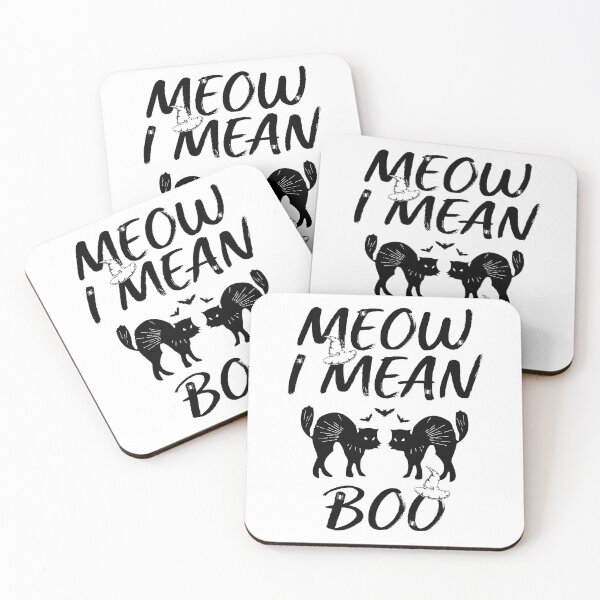 Item preview, Meow, I Mean Boo | Cat Halloween Design designed and sold by BlackTulips.