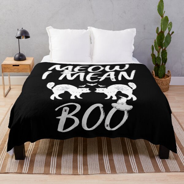 Item preview, Meow, I Mean Boo | Cat Halloween Design designed and sold by BlackTulips.