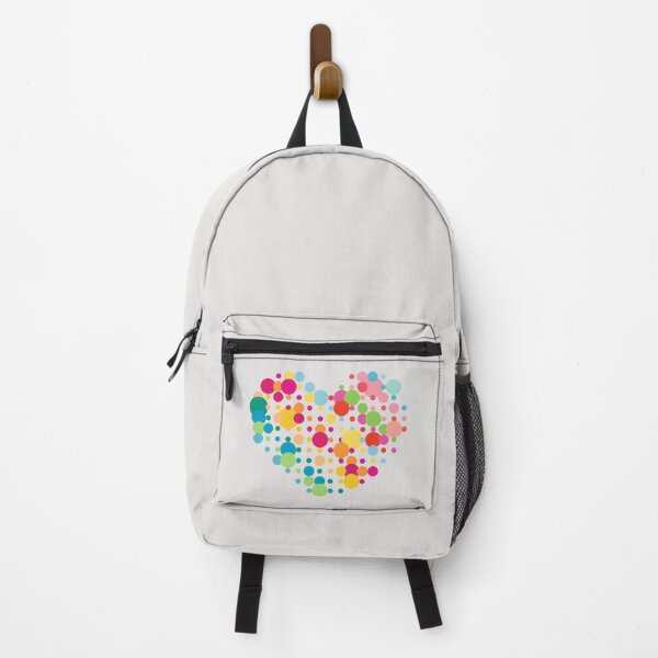 Item preview, Heart - dotted design in neon pastel colours designed and sold by greatnorris.