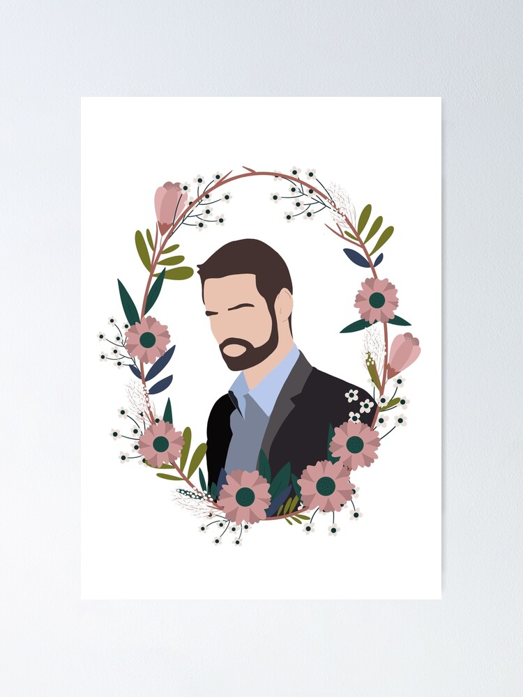 "Michael in Florals" Poster for Sale by nikitamears Redbubble