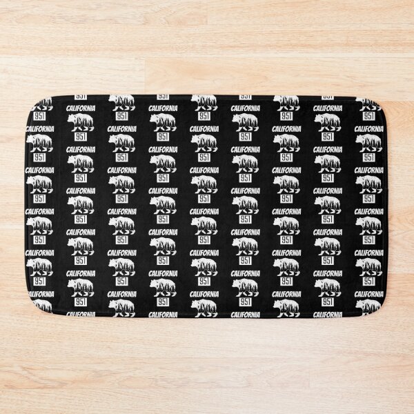 Item preview, California 951 Area Code California Bear Black and White designed and sold by BestCoolStuff.