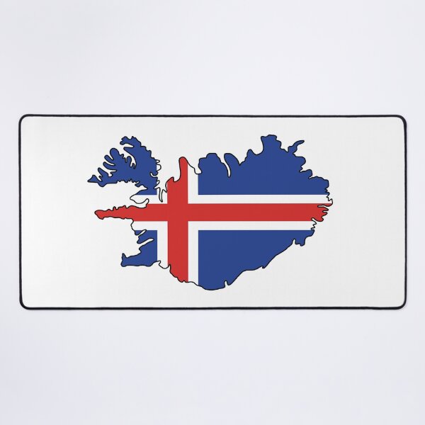 Item preview, Iceland Outline with Flag designed and sold by LilacWaves.