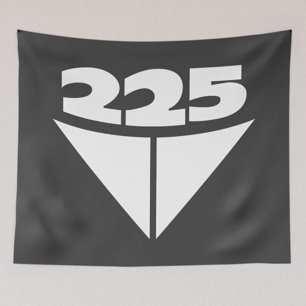 Item preview, 225 Aussie Valiant Badge (White on Asphalt) designed and sold by Justin Ellis.